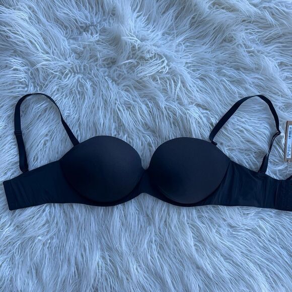 Skims Ultimate Push Up Strapless Bra Onyx Size 36DDD - Picture 2 of 7
